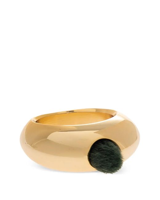 Issey Miyake White Polished Ring