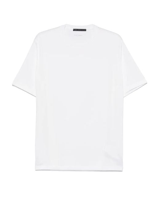 Low Brand White Cotton T-Shirt for men