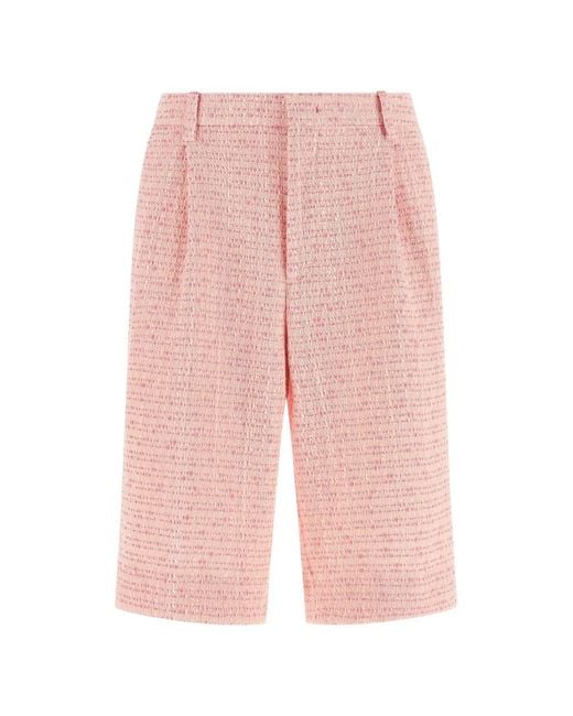 Tagliatore Pink Effie Bouclé Shorts