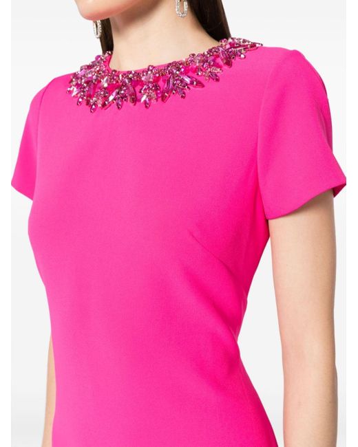 Sachin & Babi Pink Shiloh Crystal-embellished Dress