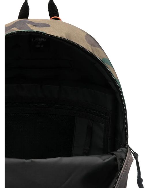 Superdry Gray Camouflage-Print Backpack
