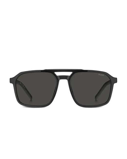 HUGO Black Square-Frame Sunglasses