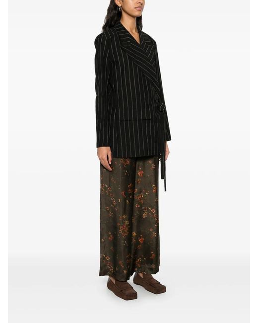 Uma Wang Black Striped Blazer