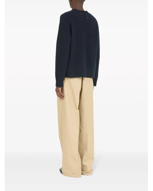 Maison Margiela Pullover Mit Ziernähten in Blue für Herren