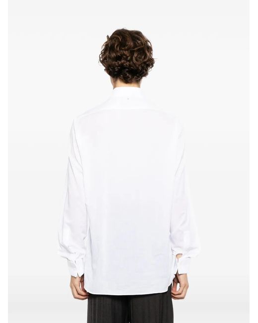 Tom Ford White Bib-Front Band-Collar Shirt for men