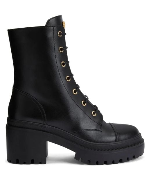 Giuseppe Zanotti Black Malakhy Combat Boots
