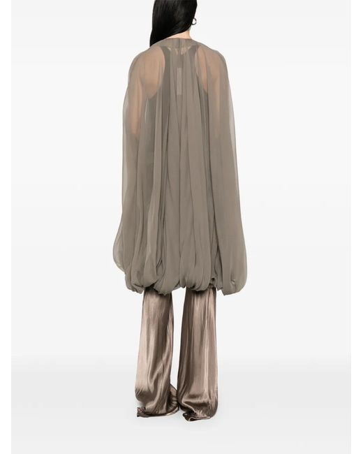 Rick Owens Gray Luxor Cape