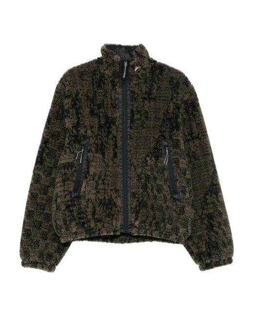 Roa Black Ewe Zip-Front Fleece Jacket for men