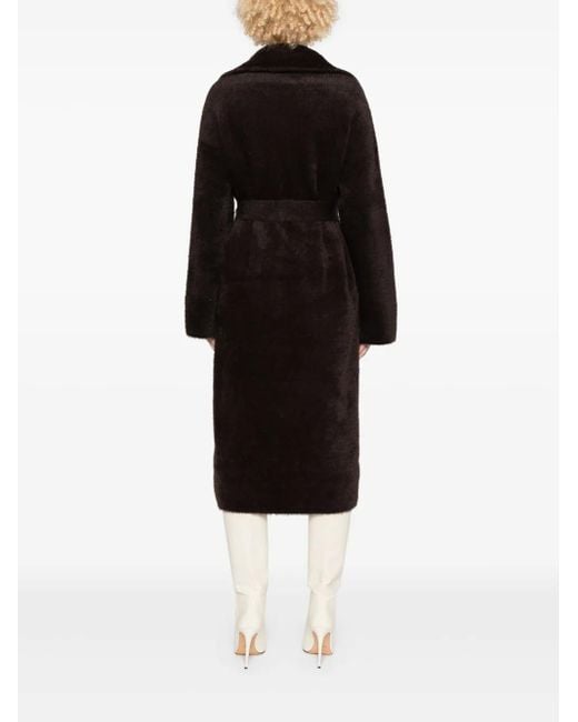 Pinko Black Uvaggio Fur With A Belt