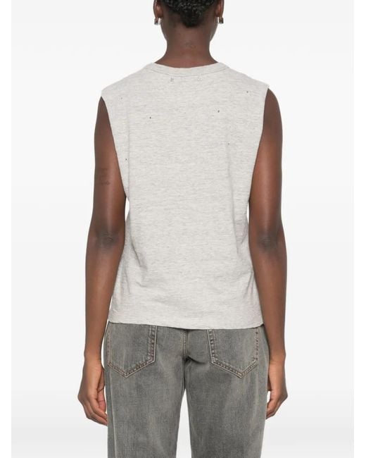 Golden Goose Deluxe Brand White Roberta Distressed Slogan-Print T-Shirt