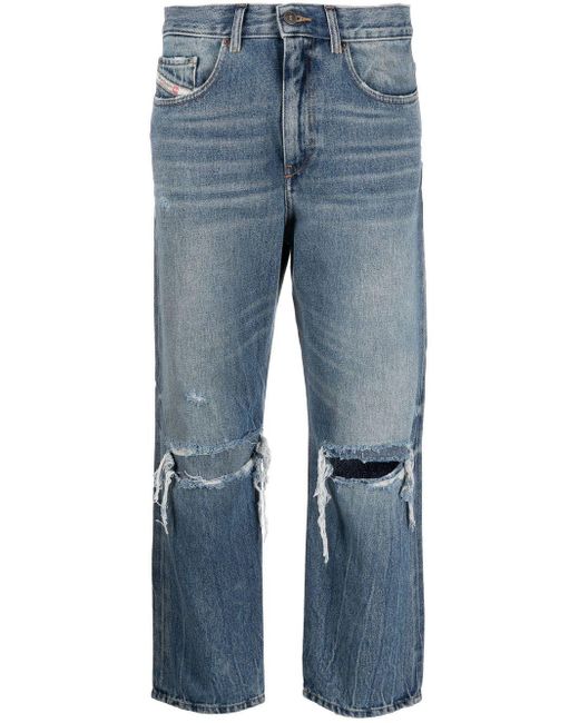 DIESEL Denim D-air Straight-leg Jeans in Blue | Lyst Canada
