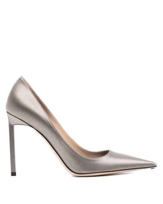 Tom Ford White Pumps aus Seide 85mm