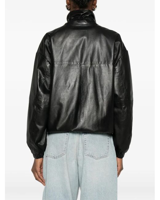 Haikure Black Jordan Leather Jacket