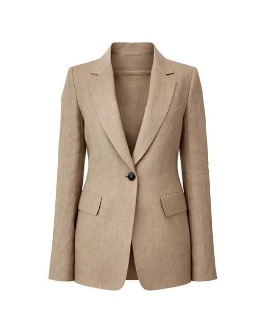 Blazer Con Botones Marella de color Natural