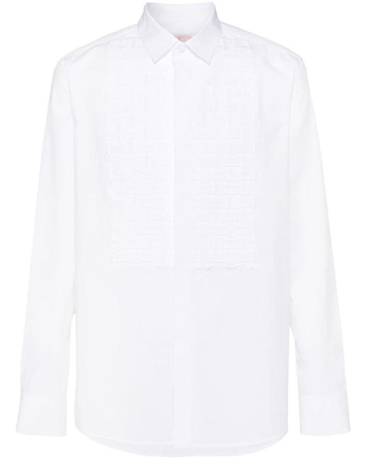 Chemise en coton à logo GG Valentino Garavani pour homme en coloris White
