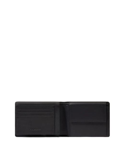 Piquadro Black Flip-Up Wallet for men