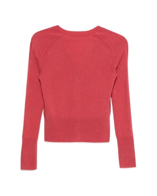 Joseph Red Keane Button-Up Cardigan