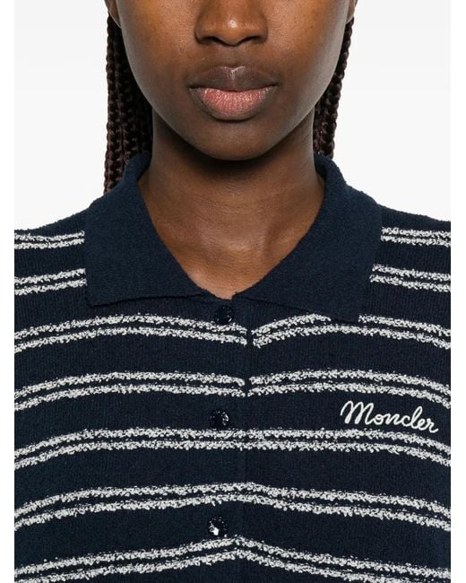Moncler Blue Technical Long-Sleeve Shirt