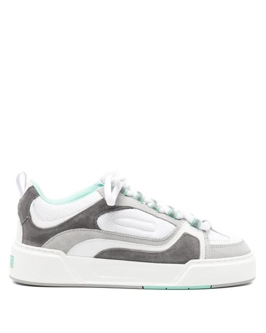 Cleens White Essential Skate Evo Sneakers for men
