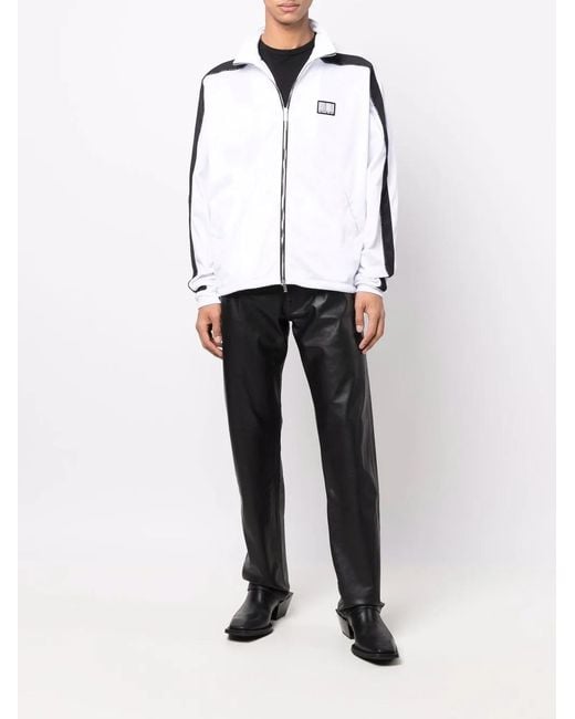 VTMNTS Black Logo-Patch Track Jacket