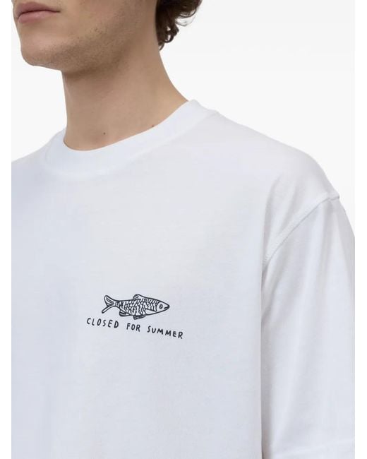 Closed White T-Shirt Imprimé for men