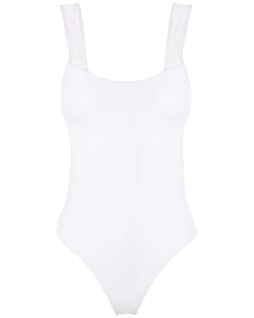 Amir Slama White Cut-Out One-Piece