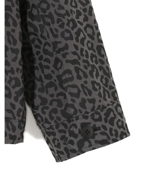 Undercover Gray Leopard-Print Jacket for men