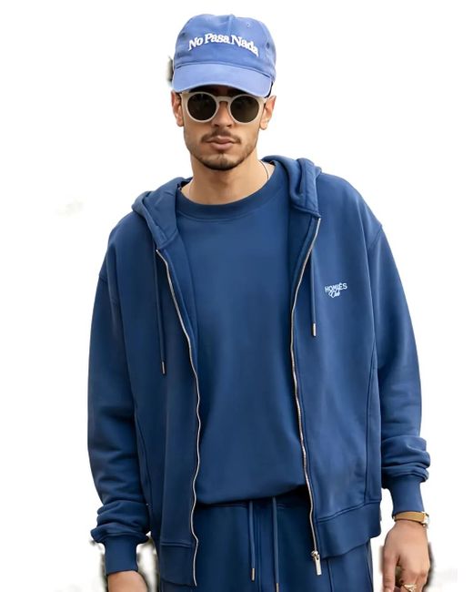 Homies Marbella Blue Zip Hooded Jacket