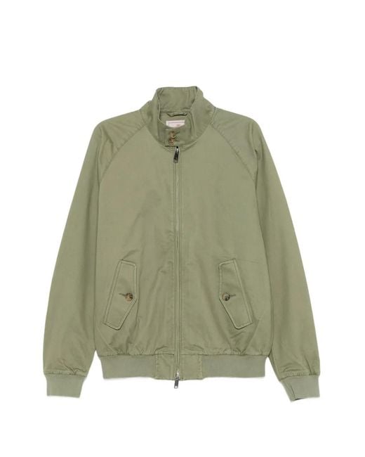 Baracuta Green Lightweight Stand Collar Jacket for men