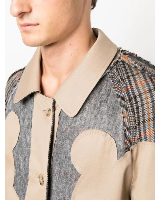 Maison Margiela Natural Wool Reversible Trench Coat for men