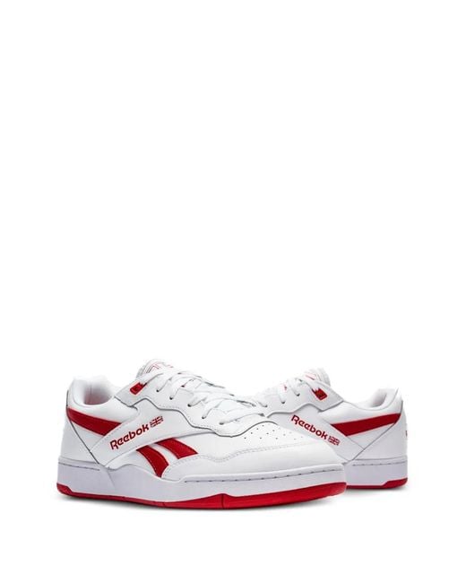 Reebok White Bb 4000 Ii /Vector" Sneakers for men