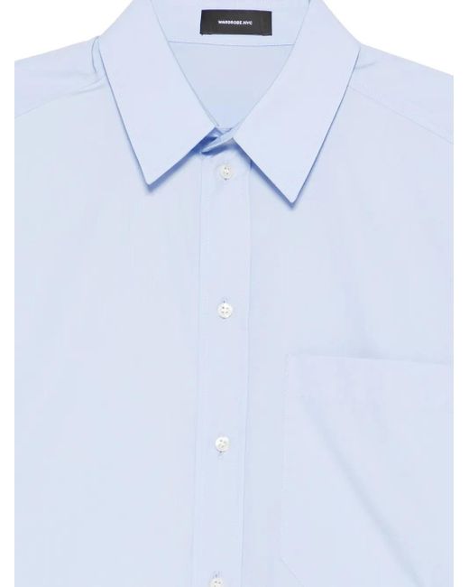 Wardrobe NYC Blue Pocket Shirt