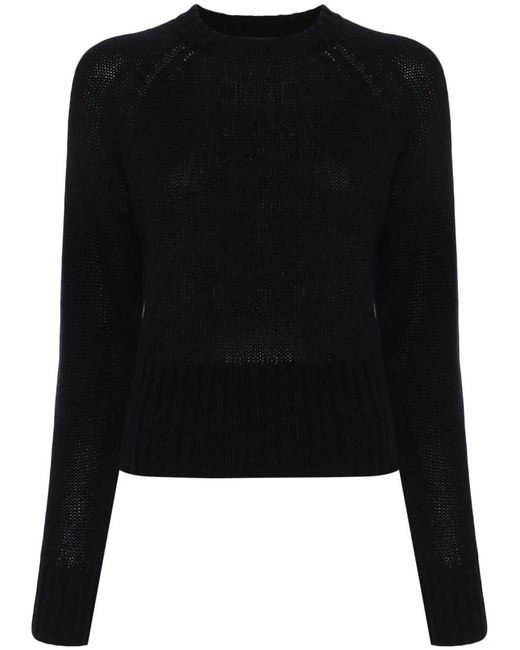 Fabiana Filippi Black Brushed Cashmere Jumper