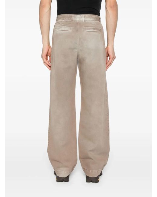 WOOD WOOD Natural Fraser Faded Wide-Leg Trousers for men