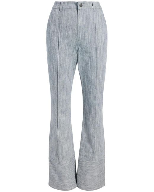 Cinq À Sept Blue Evelyn High-Rise Flared Jeans
