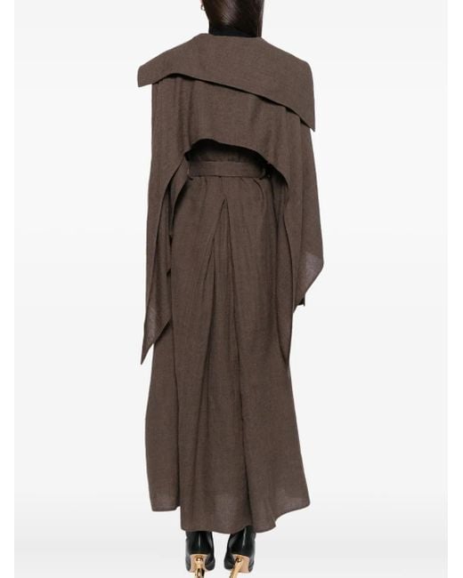 Yehuafan Brown Wool Coat