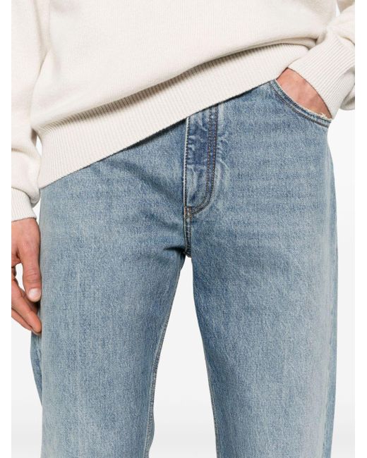 The Row Blue Fred Mid-rise Straight-leg Jeans for men