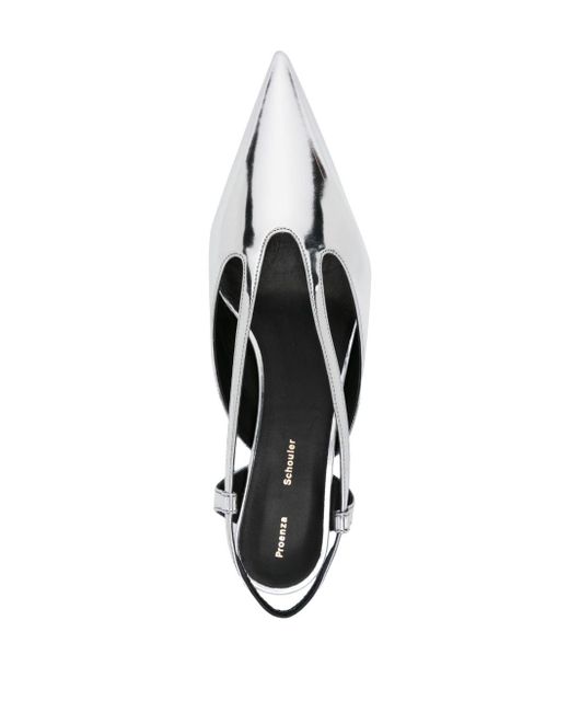 Zapatos Point con tacón de 20 mm Proenza Schouler de color White