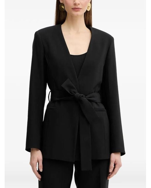 Fracomina Black Belted Blazer