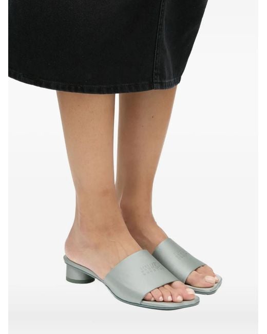 MM6 by Maison Margiela レディース ホワイト ロゴ サンダルの通販はau