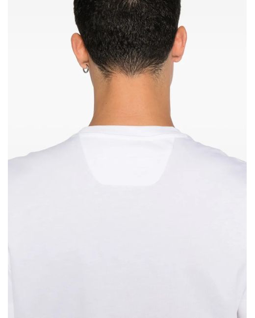 Zegna White Short-Sleeve T-Shirt for men