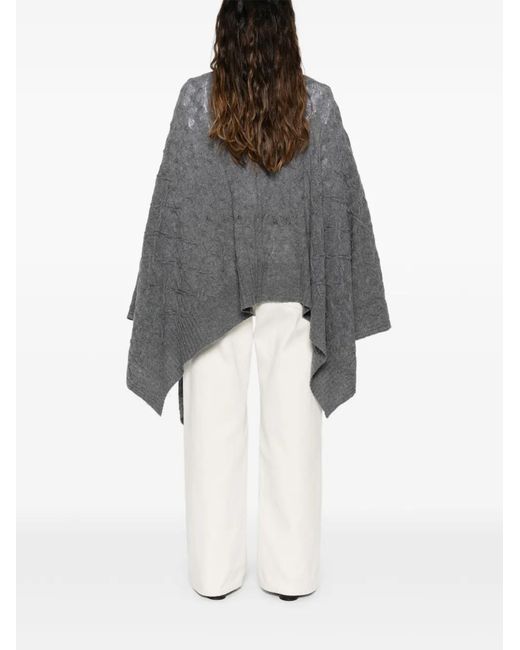 Ermanno Scervino レースフロントカーディガン グレー美品 【公式通販】
