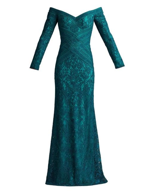 Tadashi Shoji Blue Ishana Gown Dress