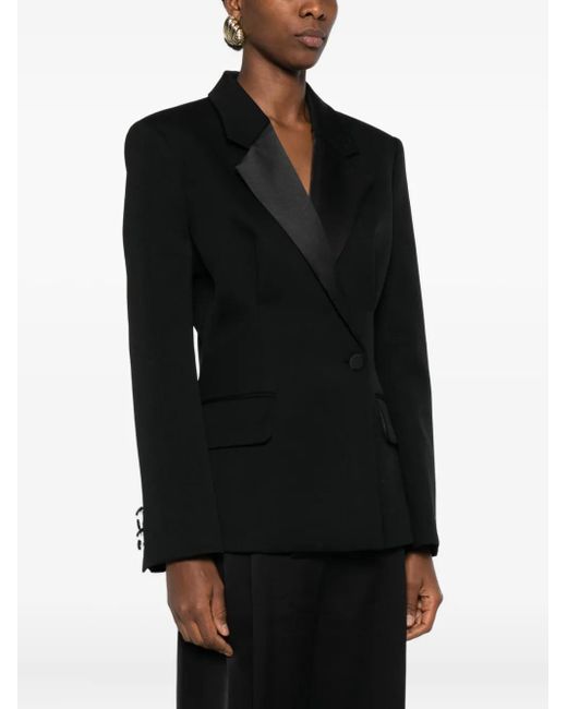 Lanvin Black Notched-Lapel Blazer