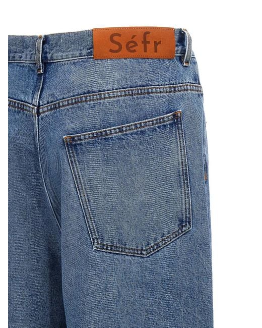 Séfr Disco Cut Jeans in het Blue voor heren