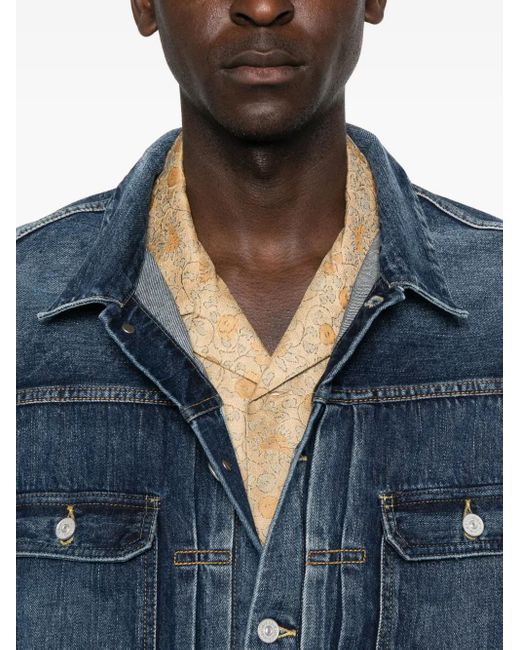 Veste En Jean À Effet Taches De Peinture 101X Visvim pour homme en coloris Blue
