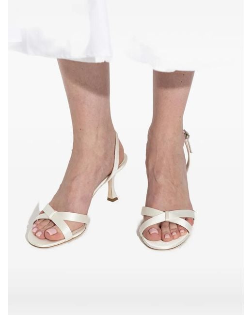Jimmy Choo White Elsy Sandals