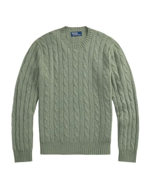 Polo Ralph Lauren Green Cable-Knit Sweater for men