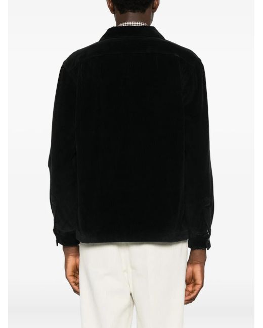 Polo Ralph Lauren Black Corduroy Chest-Pocket Shirt for men