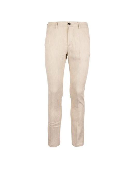 Cruna Natural Solferino Slim-Fit Trousers for men